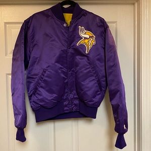 **SOLD** VTG NFL Minnesota Vikings Satin Starter Jacket